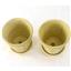 2 Lees Pottery Inc Iron Yellow Ceramic Flower Pot Planter Pre-owned