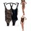 Steve Madden Sheer Mesh Teddy Thong Bodysuit Choose Size & Color New SM11840