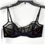 Calvin Klein CK Black Floral Lace Balconette Bra Black Size 32D New QF7356
