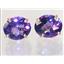 14k Gold Post Earrings, Amethyst, E202