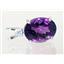 925 Sterling Silver Pendant, Natural Amethyst, SP018