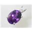 925 Sterling Silver Pendant, Natural Amethyst, SP018
