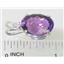 925 Sterling Silver Pendant, Natural Amethyst, SP018