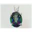 925 Sterling Silver Pendant, Mystic Fire Topaz, SP018