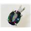 925 Sterling Silver Pendant, Mystic Fire Topaz, SP018