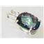 925 Sterling Silver Pendant, Mystic Fire Topaz, SP018