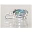 925 Sterling Silver Pendant, Mystic Fire Topaz, SP018
