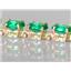 B001, Russian Nanocrystal Emerald, Gold Bracelet
