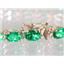 B001, Russian Nanocrystal Emerald, Gold Bracelet
