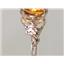 10K, 14K or 18K Gold Angel Ring, Citrine, R154