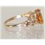 10K, 14K or 18K Gold Angel Ring, Citrine, R154