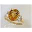 10K, 14K or 18K Gold Ladies Ring, Citrine, R123