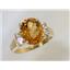 10K, 14K or 18K Gold Ladies Ring, Citrine, R123