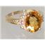 10K, 14K or 18K Gold Ladies Ring, Citrine, R136