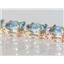 B003, Neptune Garden Topaz, Gold Bracelet