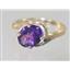 10K, 14K or 18K Gold Ladies Ring, Amethyst, R186