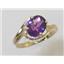 10K, 14K or 18K Gold Ladies Ring, Amethyst, R186