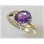 10K, 14K or 18K Gold Ladies Ring, Amethyst, R186