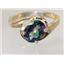 10K, 14K or 18K Gold Ladies Ring, Mystic Fire Topaz, R186