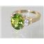 10K, 14K or 18K Gold Ladies Ring, Peridot, R123