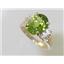 10K, 14K or 18K Gold Ladies Ring, Peridot, R123