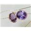 14k Gold Threader Earrings, Amethyst, E205