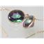 14k Gold Threader Earrings, Mystic Fire Topaz, E205