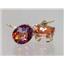 14k Gold Leverback Earrings, Twilight Fire Topaz, E207