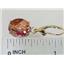 14k Gold Leverback Earrings, Twilight Fire Topaz, E207