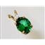P020, Russian Nanocrystal Emeraldl, 14k Gold Pendant