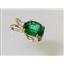 P020, Russian Nanocrystal Emeraldl, 14k Gold Pendant