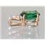 P020, Russian Nanocrystal Emeraldl, 14k Gold Pendant