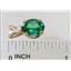 P020, Russian Nanocrystal Emeraldl, 14k Gold Pendant