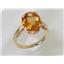 10K, 14K or 18K Gold Ladies Ring, Citrine, R055