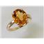 10K, 14K or 18K Gold Ladies Ring, Citrine, R055