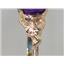 10K, 14K or 18K Gold Angel Ring, Amethyst, R154
