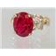 10K, 14K or 18K Gold Angel Ring, Created Ruby, R154