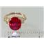 10K, 14K or 18K Gold Angel Ring, Created Ruby, R154