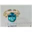 10K, 14K or 18K Gold Angel Ring, Paraiba Topaz, R154