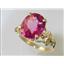 10K, 14K or 18K Gold Angel Ring, Pure Pink Topaz Angel, R154