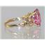 10K, 14K or 18K Gold Angel Ring, Pure Pink Topaz Angel, R154