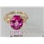 10K, 14K or 18K Gold Angel Ring, Pure Pink Topaz Angel, R154