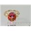 10K, 14K or 18K Gold Angel Ring, Twilight Fire Topaz, R154