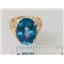 10K, 14K or 18K Gold Ladies Ring, Neptune Garden Topaz, R049
