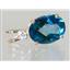 P018, Neptune Garden Topaz 14k Gold Pendant