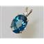 P018, Neptune Garden Topaz 14k Gold Pendant