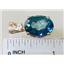 P018, Neptune Garden Topaz 14k Gold Pendant