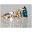 10K, 14K or 18K Gold Angel Ring, London Blue Topaz, R154