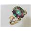 10K, 14K or 18K Gold Angel Ring, Mystic Fire Topaz, R154
