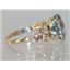 10K, 14K or 18K Gold Angel Ring, Mystic Fire Topaz, R154